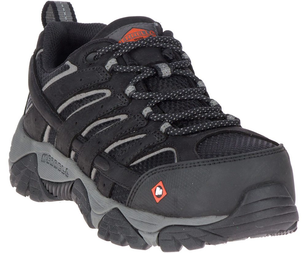 Tenis Senhora - Merrell Moab Vertex Vent Comp Toe Work - Pretas - DJF680372
